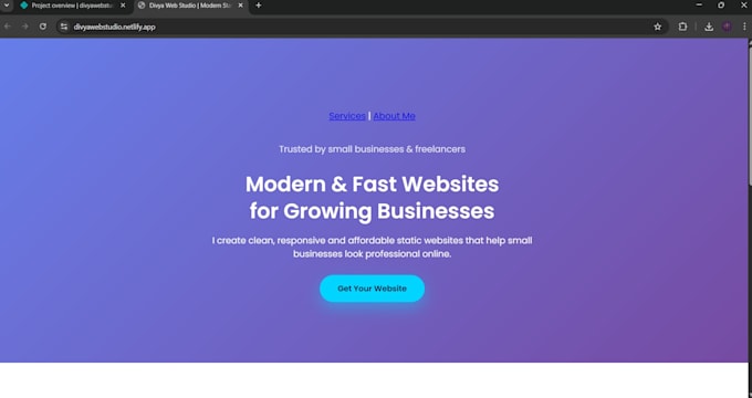 design a clean static website using HTML and CSS