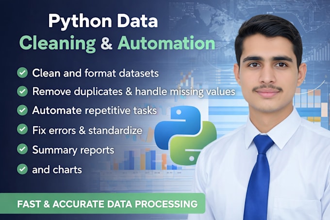 clean, format, and automate your data using python