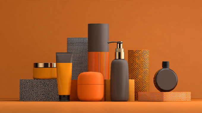 design modern cosmetic label design packaging