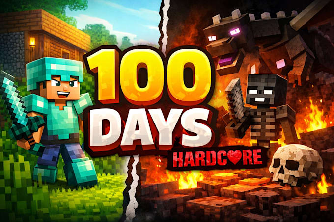 Design eyecatching minecraft youtube thumbnails by Epiccrash | Fiverr