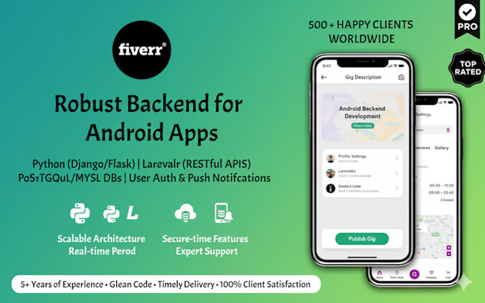 build a professional custom mobile app flutter android  ios  backend