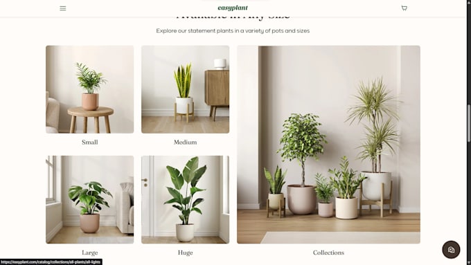 build flower shopify store, planter website, nursery and seed website