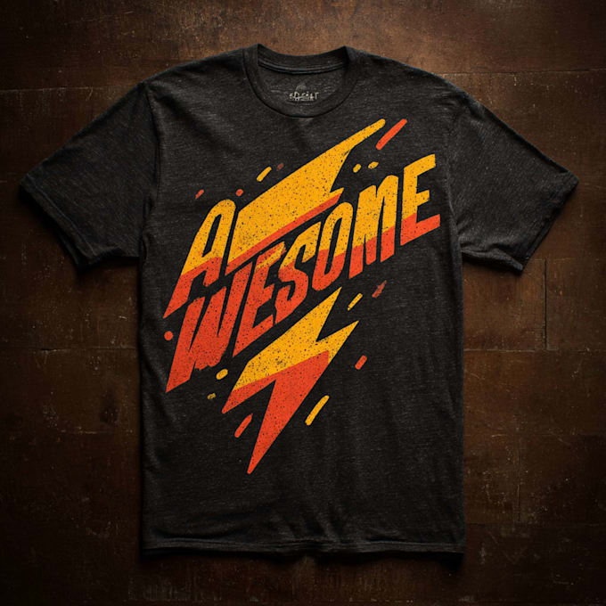 design custom typography t shirts, print ready