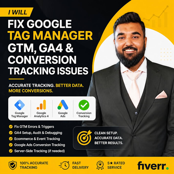 fix google tag manager GTM, ga4 and conversion tracking issues