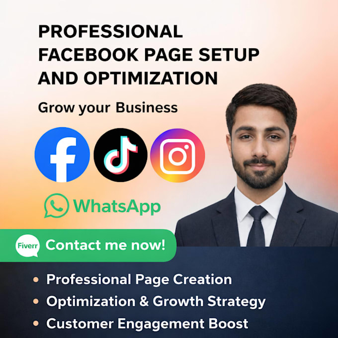 be setup SEO optimization professional facebook page