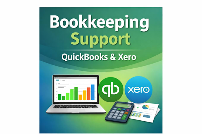provide bookkeeping support using quickbooks and xero