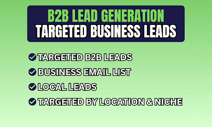 do b2b lead list, targeted business leads