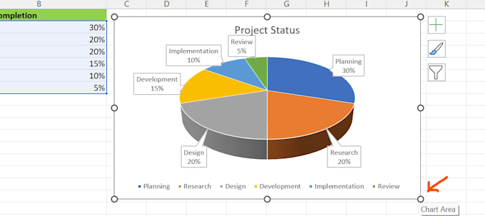 do professional pie chart and graphs in excel