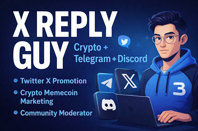 x reply guy social media manager for organic growth boost impression engagement