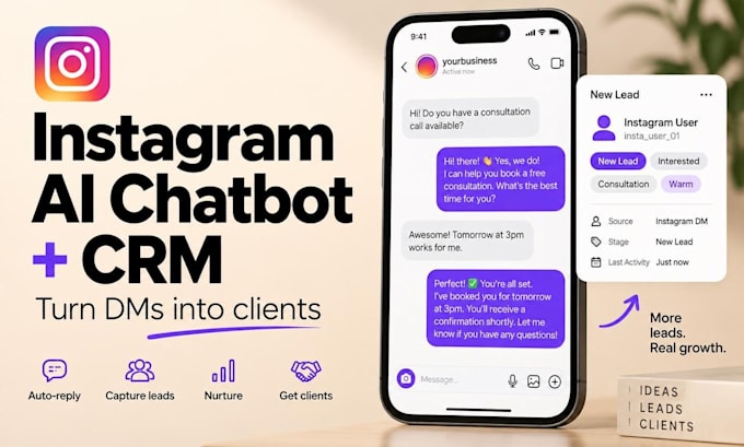 set up an automated instagram ai chatbot