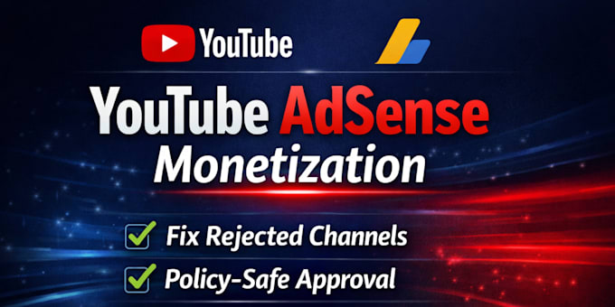 fix and apply your youtube channel for adsense monetization approval