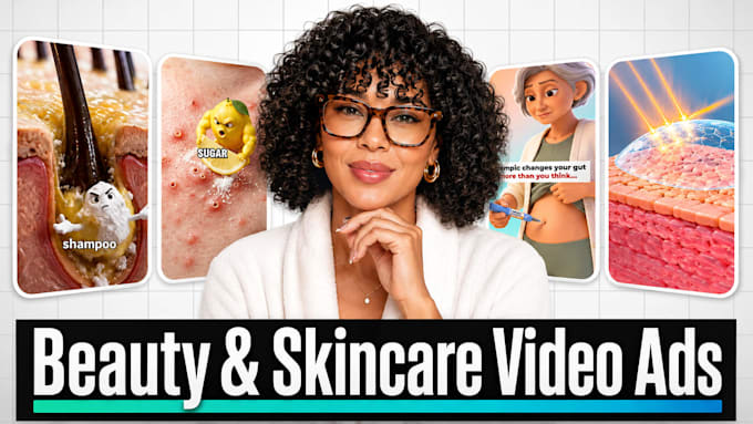 create beauty and skincare video ads for facebook ads