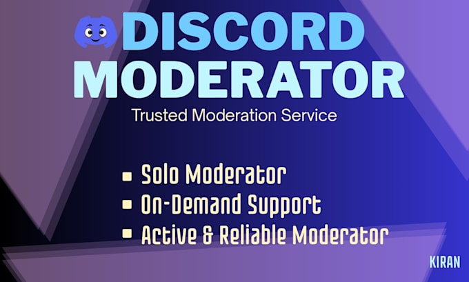 be your discord server moderator, admin or community manager