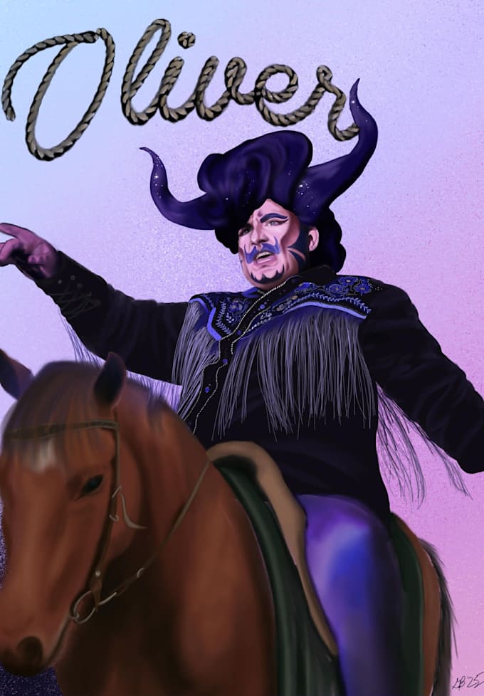create a custom digital portrait or artwork