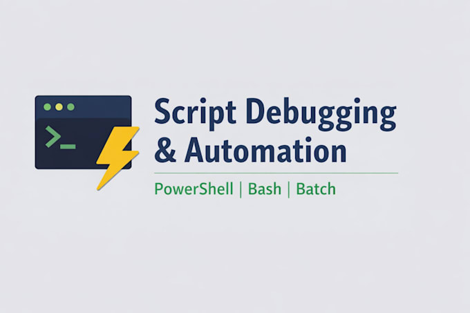 debug, fix, or improve your powershell, bash, or batch script