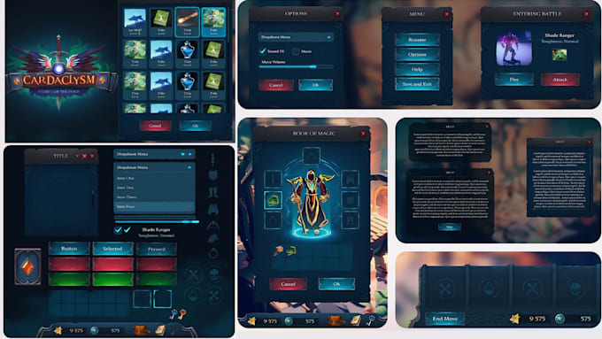 do unity 2d game mobile app game ui ux design video game user interface