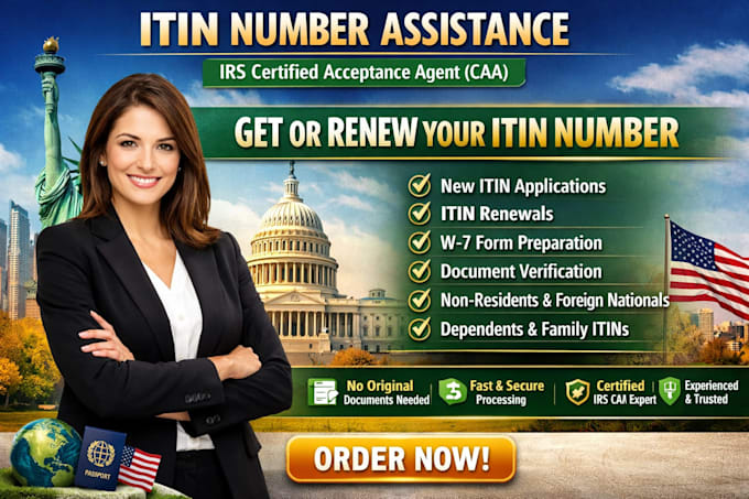 renew itin or get your itin number as irs caa