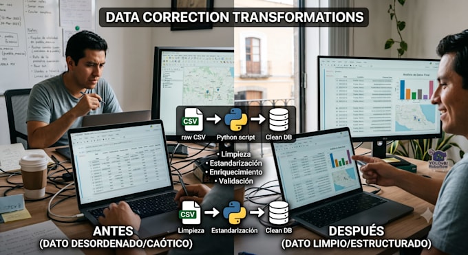clean, and organize your database from errors and standardize it