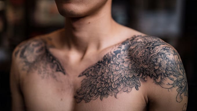 professionally design your sleeve tattoo , chest tattoo