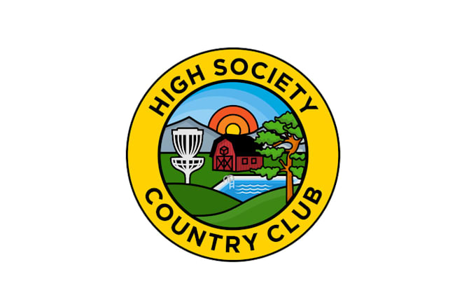 design disc golf course logo