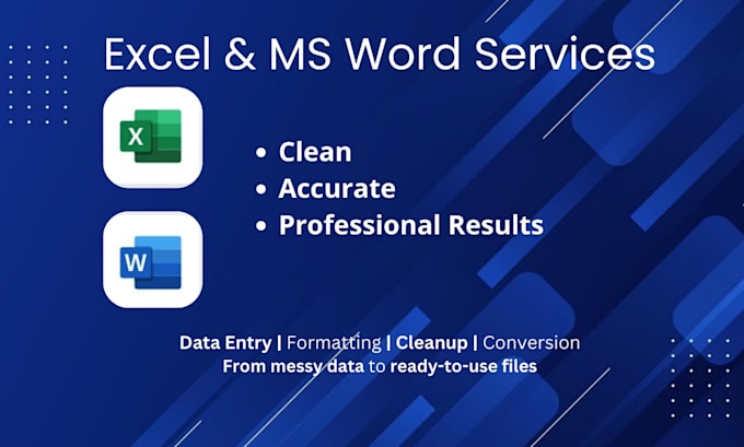 clean, format, and organize excel or word files
