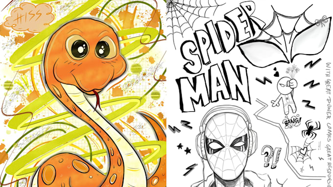 create custom doodles and mixed media art