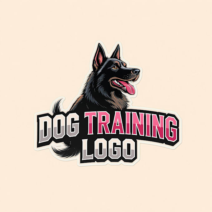create a modern dog training logo for trainers and pet businesses