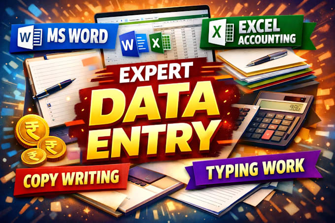 do data entry, documentation specialist, ms word, excel,