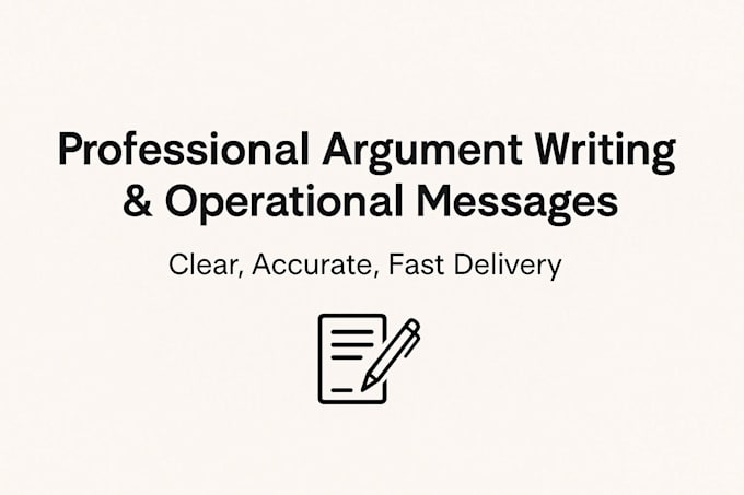 write professional arguments, and business content