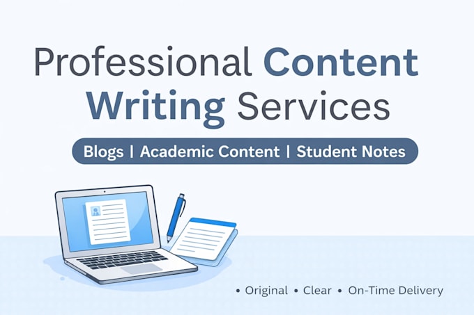 write clear and original blog articles and student content