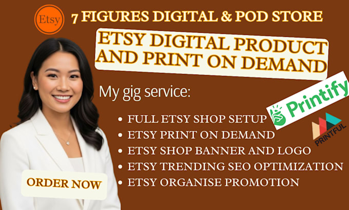do etsy shop setup, etsy digital products, print on demand, etsy listing, etsy
