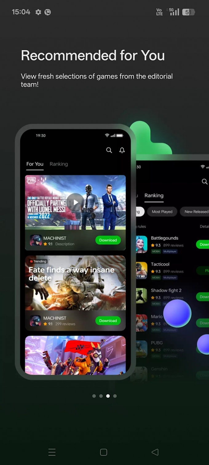 develop a modern and high performance mobile application