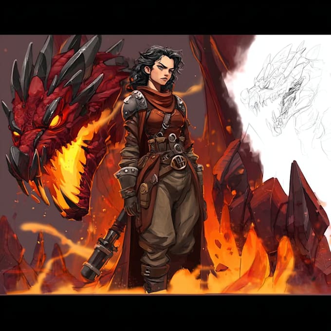 character concept art and character design