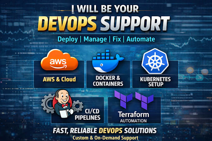 Be your devops support by Anmol_devops | Fiverr
