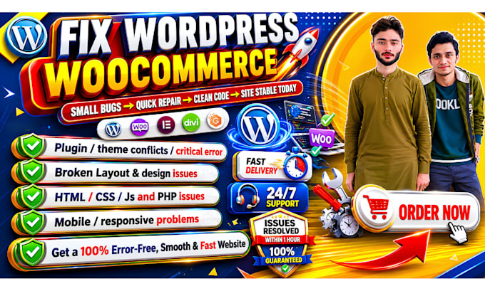 fix woocommerce errors and redesign your wordpress store for higher sales