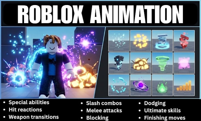 create custom combat movement weapon system r6 r15 character roblox animation
