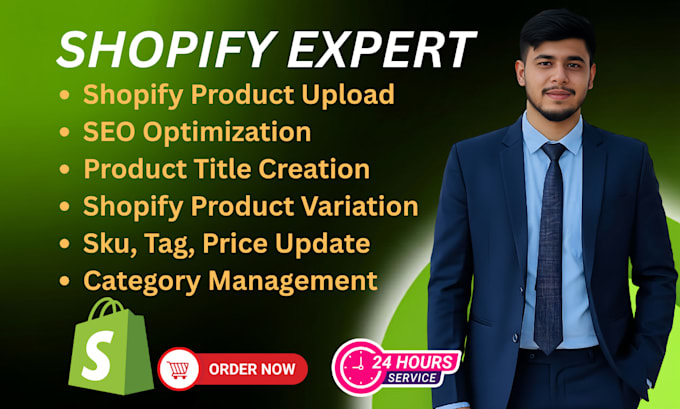 do shopify product upload and data entry