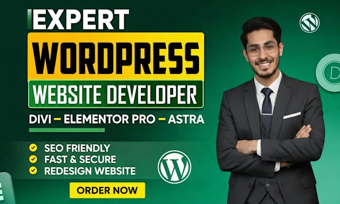build, design, redesign, wordpress website which turn visitors into clients