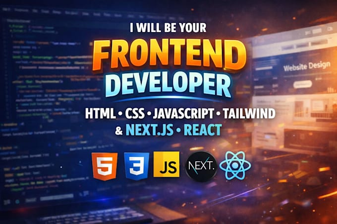 html CSS javascript react next js tailwind responsive design frontend developer