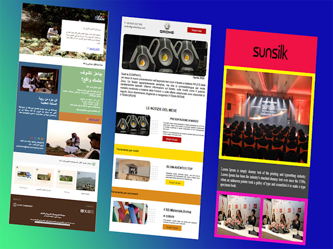 responsive HTML email template for email marketing