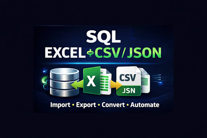 import export excel CSV to sql  XML and convert databases