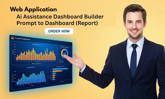 develop ai assistance dashboard and report builder
