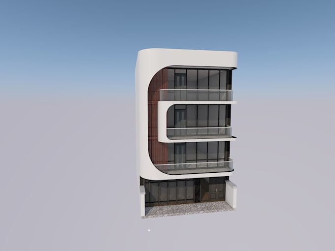 design realistic 3d house and building models