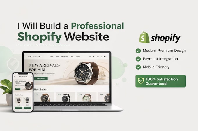 build or customize a professional shopify e commerce store
