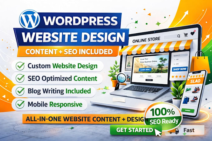 build an SEO wordpress website and write content