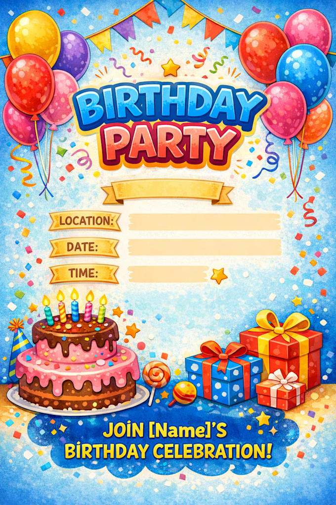 simple invitation, flyer and printable design using canva