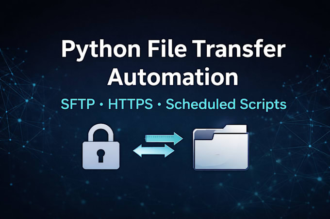 automate sftp https file transfers using python