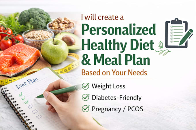 create a personalized healthy diet and meal plan based on your needs