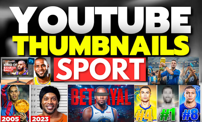 create professional thumbnails for sport niche