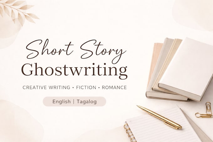 engaging short stories and fiction as a ghostwriter